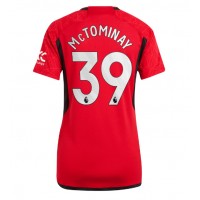 Camisa de Futebol Manchester United Scott McTominay #39 Equipamento Principal Mulheres 2023-24 Manga Curta